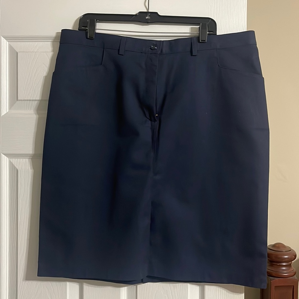Edwards uniform chino navy blue skirt